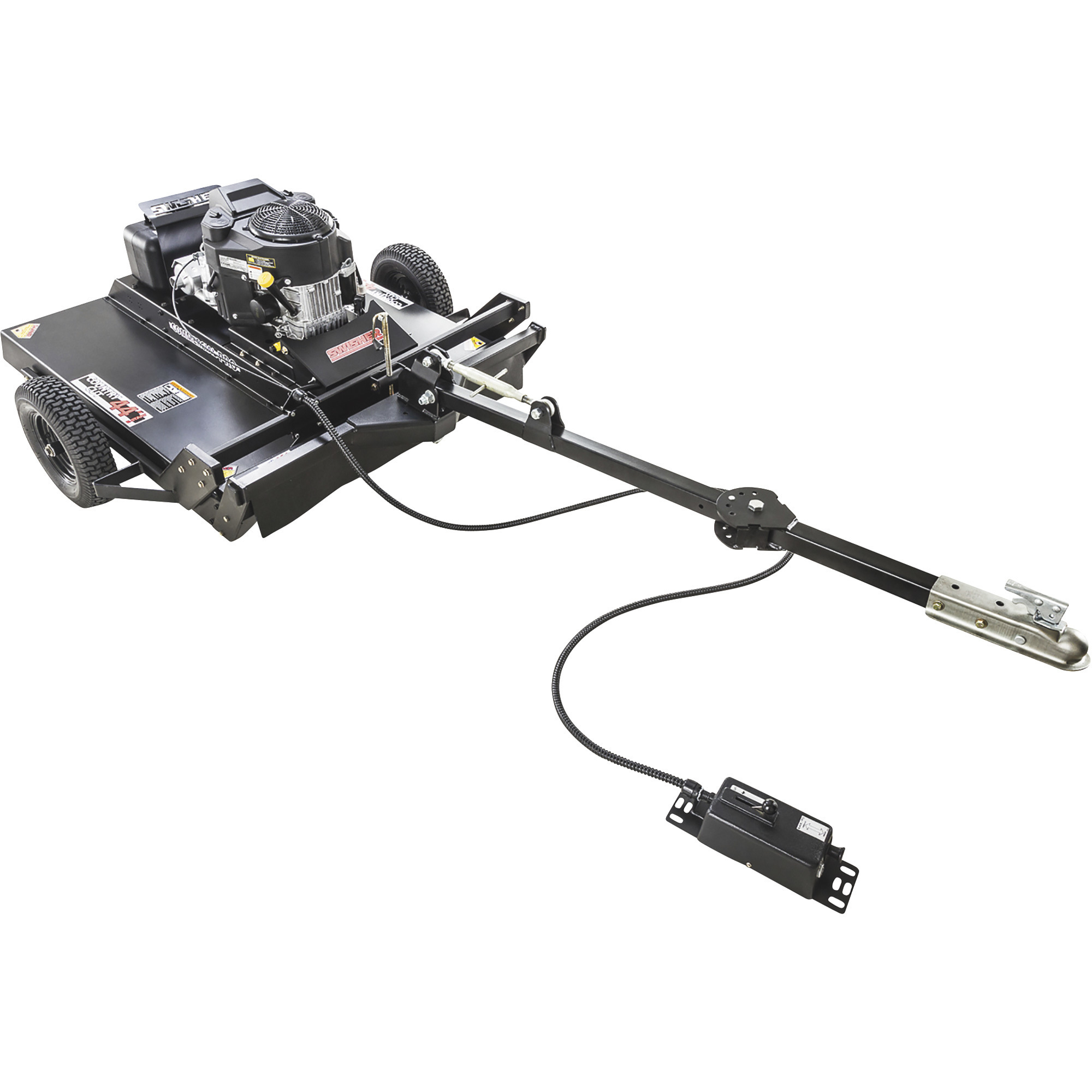 Swisher Rough-Cut Pull-Behind Trailcutter with Electric Start, 44in.W Cutting Deck, 14 1/2 HP, 603cc Kawasaki Engine, Model# RC14544CPKA